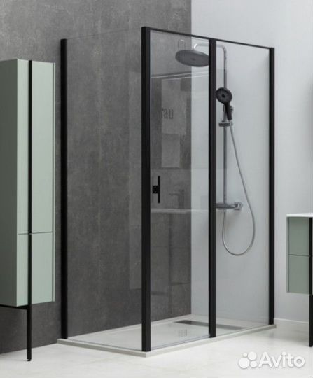 Душевой уголок Allen Brau Priority 140x100 черный браш