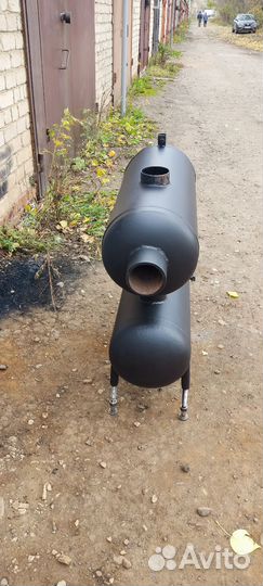 Печь буржуйка для гаража кпд150