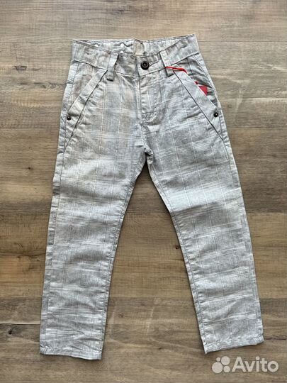 Брюки на мальчика 110 хлопок легкие на лето