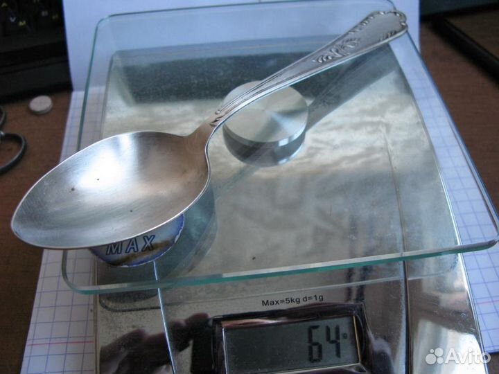 Ложка столовая серебро