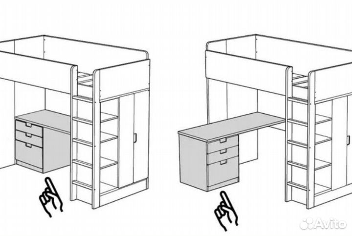 Кровать чердак IKEA