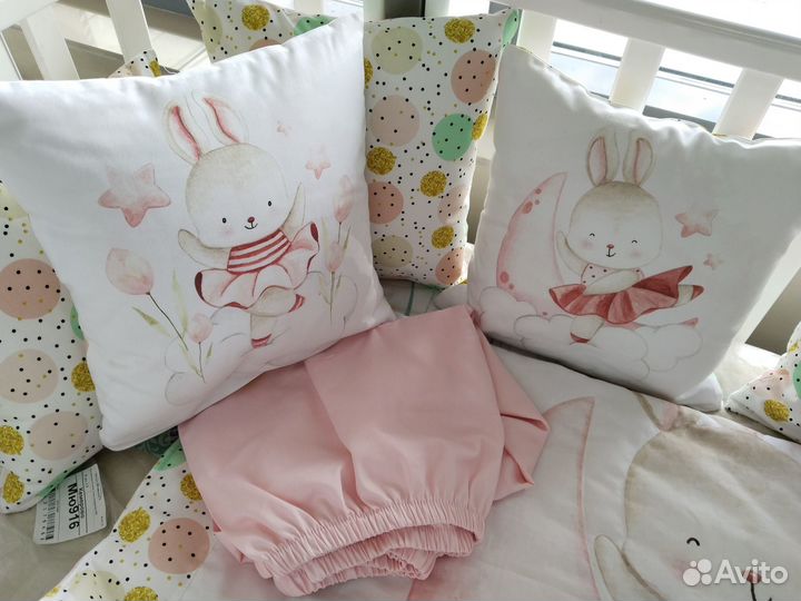 Бортики в кроватку новые