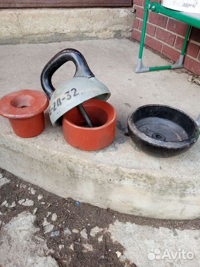 Продам гирю бу разборная 16,24, 32кг