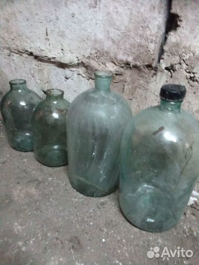 Стеклянные бутыли 10л и 20л