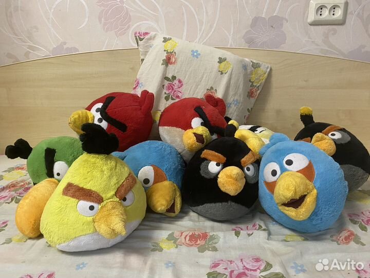 Angry birds игрушки мягкие