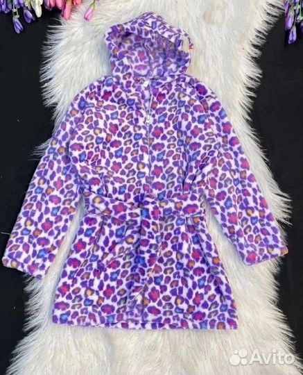 Детский теплый халат