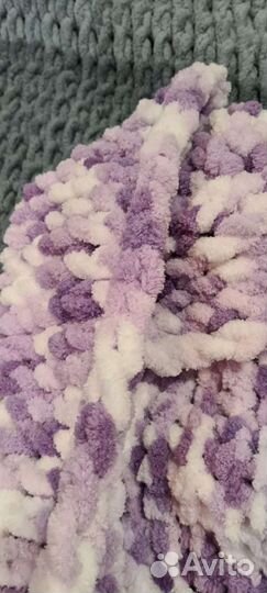 Плед детский из ализе пуффи