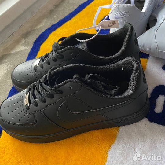 Мужские Nike air force 1 чёрные