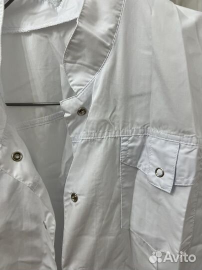 Белый медицинский халат женский