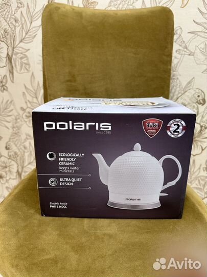 Чайник электрический керамический Polaris