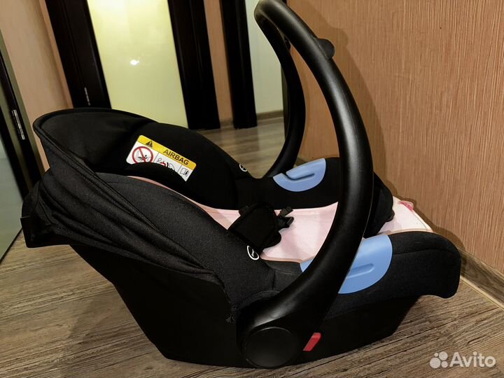 Автолюлька anex черная с базой isofix