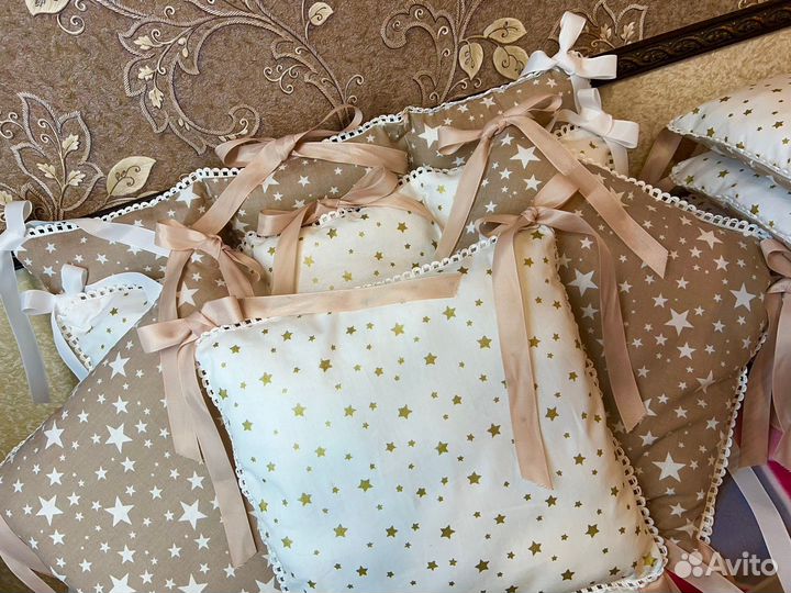 Бортики в детскую кроватку новые