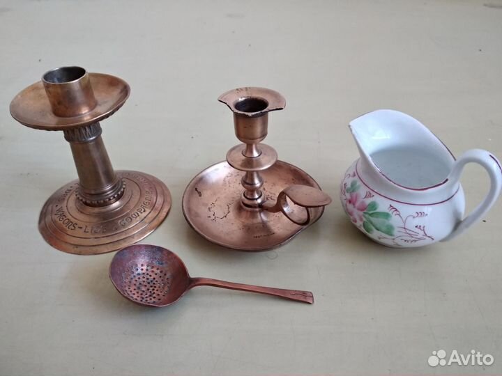 Бронзовый подсвечник:Франция-1900г