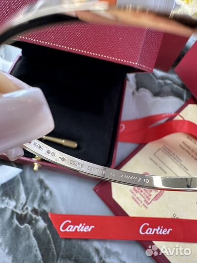 Браслет cartier love золотой