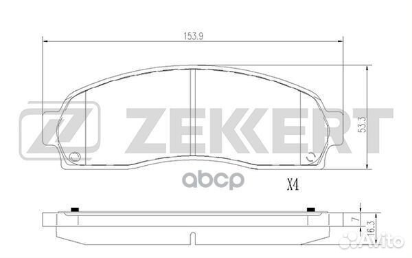 Колодки торм. диск. передн. Ford USA Explorer I