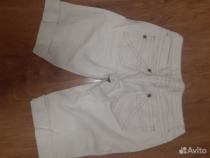 Шорты джинсовые женские белые