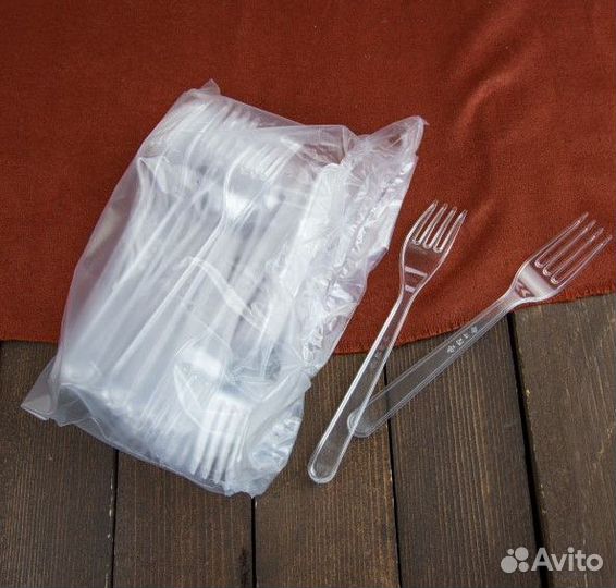 Вилка столовая прозрачная «премиум»