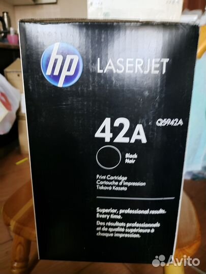 Картридж лазерный HP 42A (Q5942A) черный, с чипом