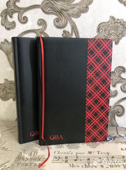 Стильные ежедневники (2шт) в кожзаме (2019год)