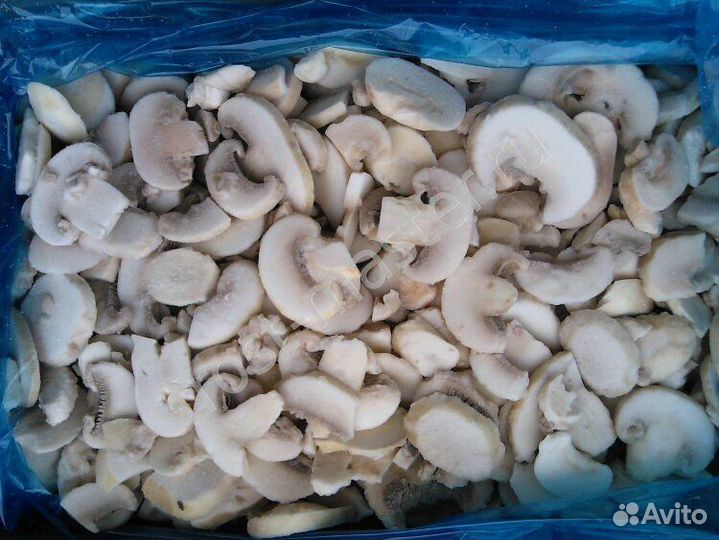 Шампиньоны резаные свежемороженые