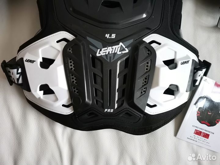 Кроссовый Панцирь Leatt Chest 4.5 Pro Бело Черно С