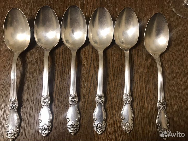 Набор ложек столовых СССР мельхиор