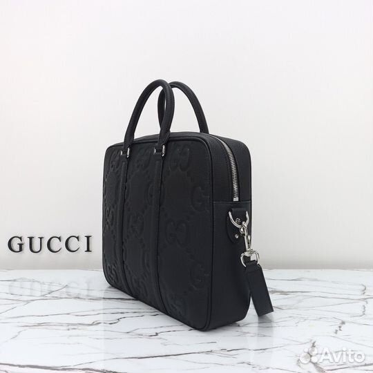 Сумка Gucci натуральная кожа. Для ноутбука