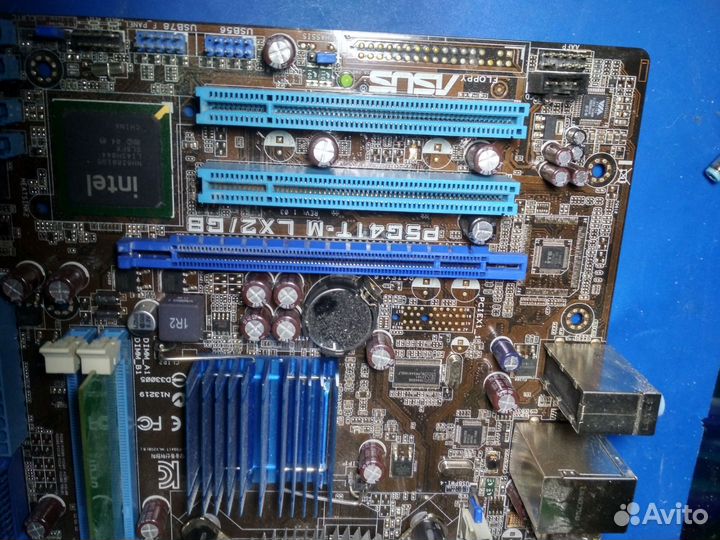 Материнская плата asus с процессором и памятью