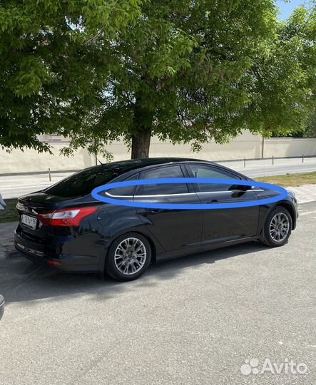 Хромированные молдинги на ford focus 3