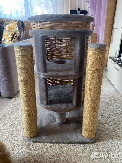 З-х этажный домик и когтеточка доя когек