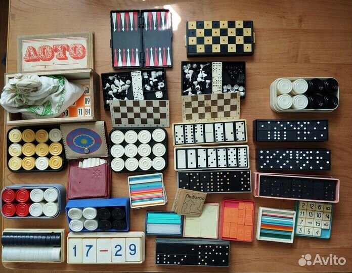 Игры Домино Шашки Шахматы головоломки СССР