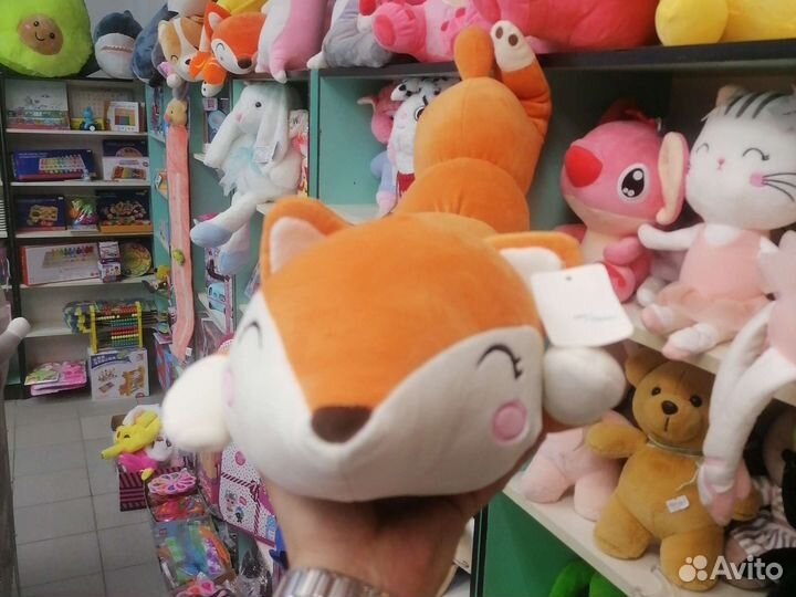 Лиса 85см обнимашка