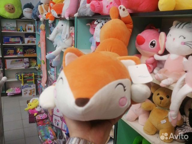 Лиса 85см обнимашка