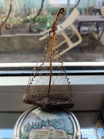 Елочная игрушка Парусник СССР Москабель 1940-е