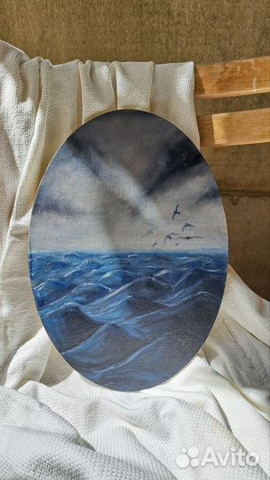 Картина маслом океан