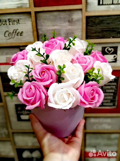 Мыльные розы. Пенные розы. Букет из мыльных роз