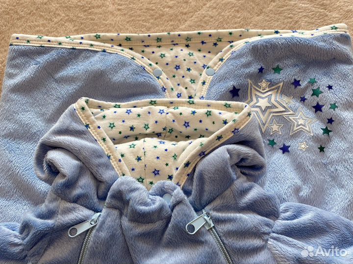 Конверт и одеяло на выписку для мальчика