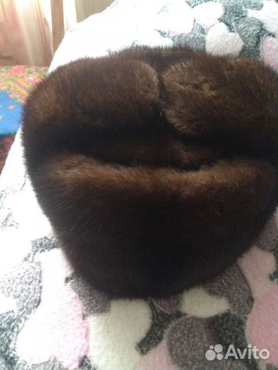 Норковая шапка мужская 60 размер