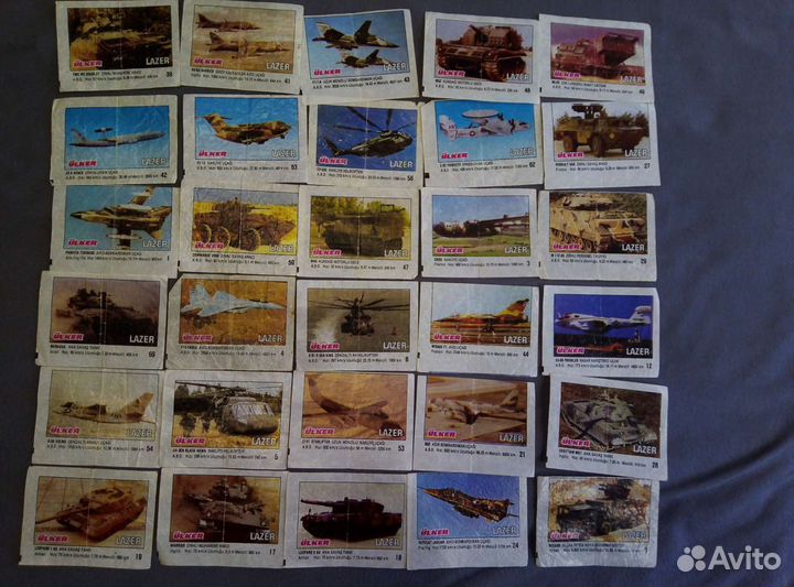 Вкладыши от жвачки Lazer, Guinness, животные