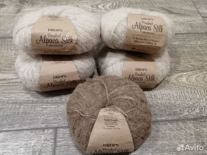 Пряжа Drops Brushed Alpaca Silk