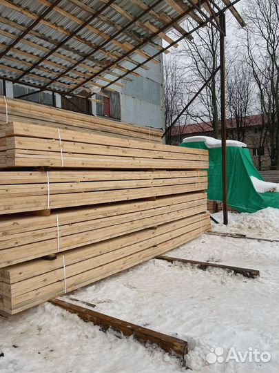 Брус обрезной 100х200х6000мм