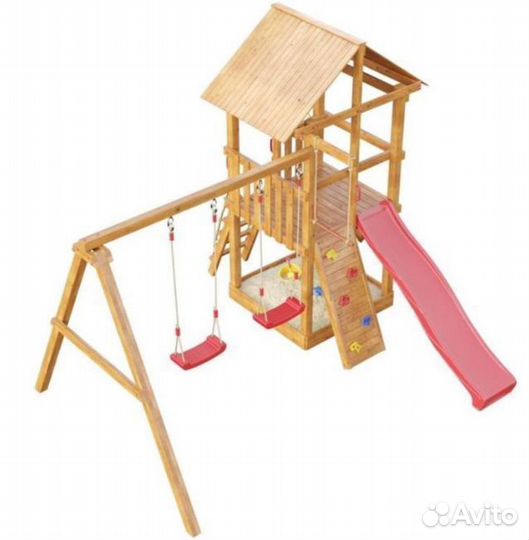 Детская площадка Сибирика с сеткой цвет Savanna