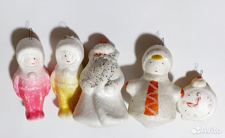 Ёлочные игрушки СССР из пенопласта