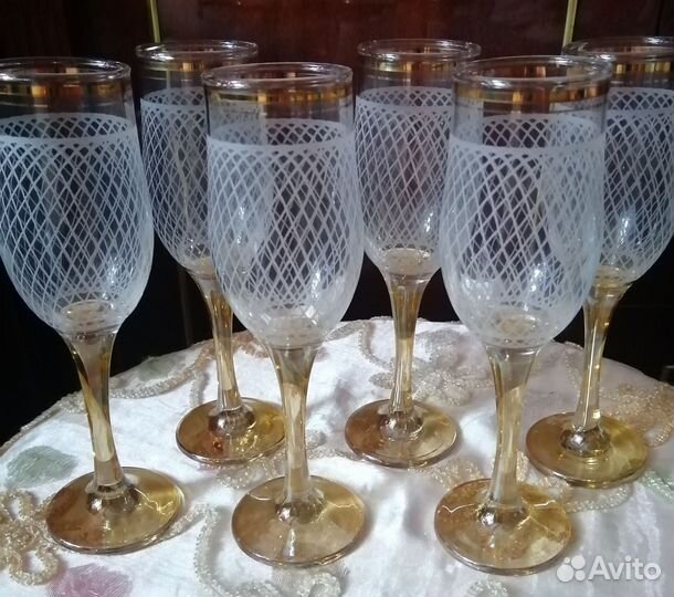 Набор Бокалы и рюмки Богемия