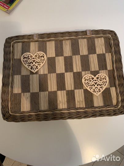 Корзина плетеная для документов