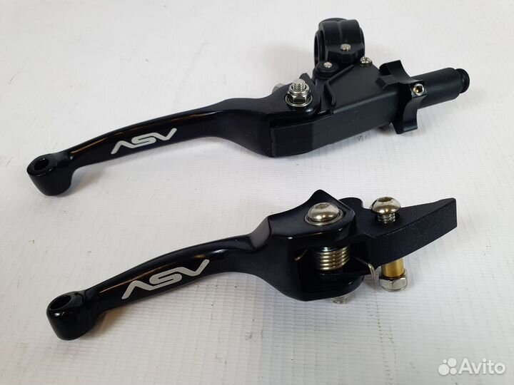 Рычаг сцепления+тормоза c кронштейном CNC черные