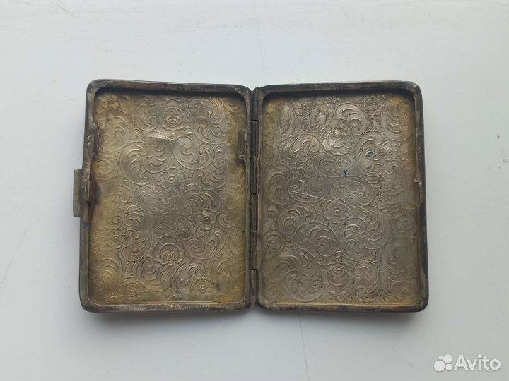 Серебряный порсигар 800проба Европа