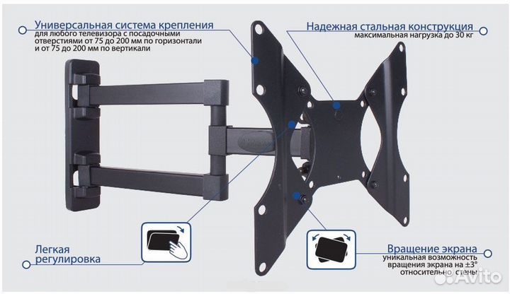 Кронштейн для тв Galactic-13 15