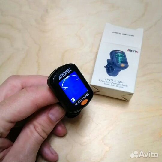 Тюнер для настройки гитары, укулеле, скрипки