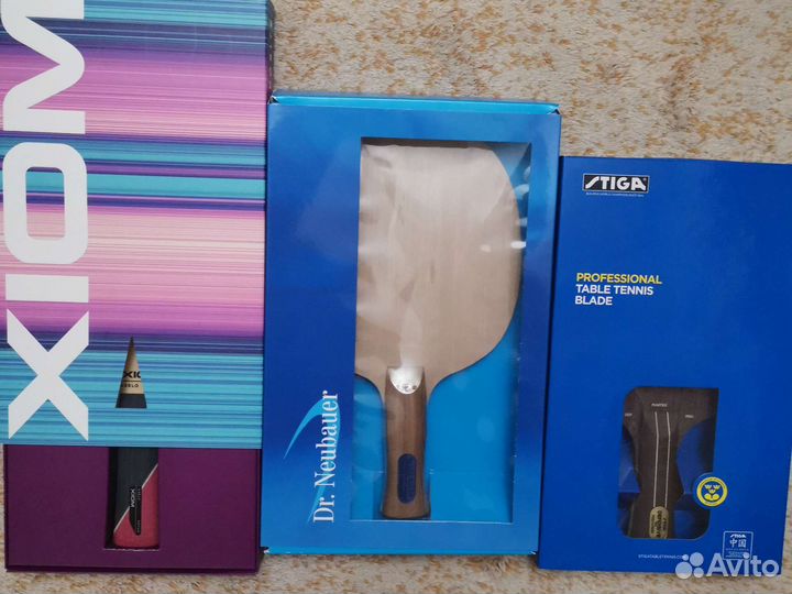 Накладки и основания для настольного тенниса